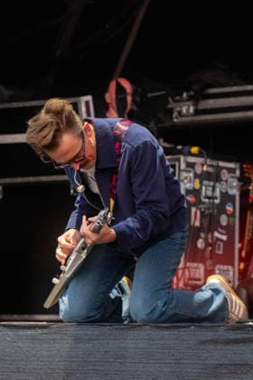 McFly in concert at Thetford Forest, Thetford, UK Thetford, UK, 17 June, 2026. McFly in concert. Pictured left to right, Tom Fletcher., Credit:Stephen Keable Avalon UK, Norfolk, Thetford, Thetford Forest  Copyright: xStephenxKeablex xAvalonx 1110847281