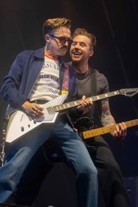 McFly in concert at Thetford Forest, Thetford, UK Thetford, UK, 17 June, 2026. McFly in concert. Pictured left to right, Tom Fletcher, Danny Jones., Credit:Stephen Keable Avalon UK, Norfolk, Thetford, Thetford Forest  Copyright: xStephenxKeablex xAvalonx 1110847374