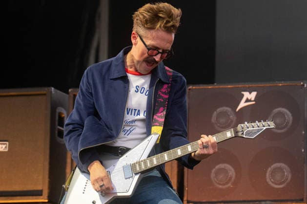McFly in concert at Thetford Forest, Thetford, UK Thetford, UK, 17 June, 2026. McFly in concert. Pictured left to right, Tom Fletcher., Credit:Stephen Keable Avalon UK, Norfolk, Thetford, Thetford Forest  Copyright: xStephenxKeablex xAvalonx 1110847597