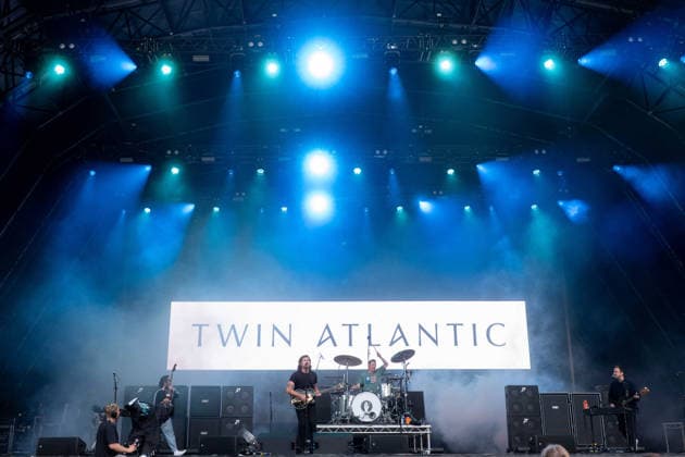 Twin Atlantic in concert at Thetford Forest in Thetford, UK on 17 June 2026 Barry McKenna, Sam McTrusty, Joe Lazarus, Ross McNae at Twin Atlantic in concert at Thetford Forest in Thetford, UK on 17 June 2026, Credit:Stephen Keable Avalon UK, Norfolk, Thetford, Thetford Forest  Copyright: xStephenxKeablex xAvalonx 1110850846