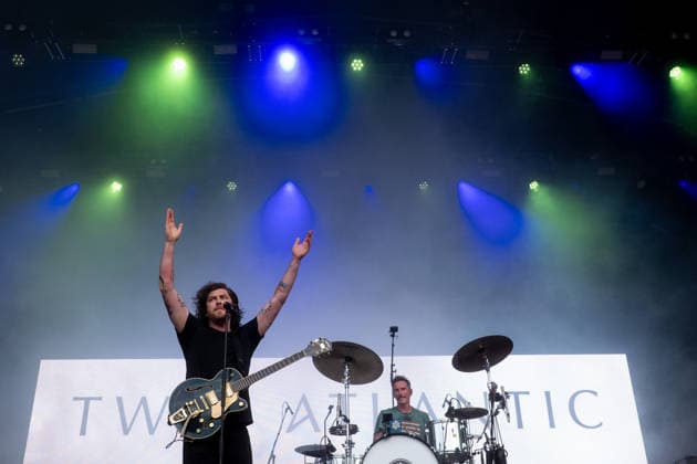 Twin Atlantic in concert at Thetford Forest in Thetford, UK on 17 June 2026 Sam McTrusty, Joe Lazarus at Twin Atlantic in concert at Thetford Forest in Thetford, UK on 17 June 2026, Credit:Stephen Keable Avalon UK, Norfolk, Thetford, Thetford Forest  Copyright: xStephenxKeablex xAvalonx 1110850856