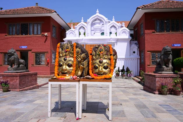 June 18, 2026, Kathmandu, Bagmati, Nepal: The sacred 16th-century Bhairava masks are pictured in a procession as they depart the National Museum of Nepal in Chhauni, Kathmandu, on June 18, 2026, en route to their original shrine in Dolakha after more than three decades abroad. The revered masks were stolen in March 1994 and later trafficked internationally before entering museum circulation in the United States. Following provenance research and legal coordination between Nepali authorities and the Manhattan District AttorneyÃ¢â‚¬â ¢s Office, the masks were formally returned and repatriated to Nepal in December 2023. Their return marks a significant milestone in ongoing efforts to restore stolen cultural heritage to its place of origin and  - ZUMAs330 20260618_zsp_s330_007 Copyright: xSafalxPrakashxShresthax
