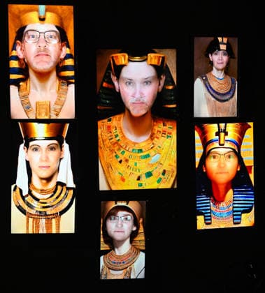 Tutankhamun The Immersive Experience, NEC, Birmingham UK Tutankhamun The Immersive Experience arrives at the NEC, Birmingham UK for 12 weeks. Following hugely successful runs in cities such as Madrid, Hamburg, Cairo, Sao Paulo, Barcelona, Vienna, Malmö, London, Glasgow and Stockholm, the groundbreaking 2,000 square metre exhibition invites visitors to step back in time and embark upon an exhilarating journey through ancient Egypt, discovering the myths and mysteries surrounding Pharaoh Tutankhamun. Created in collaboration with Egyptologists and historians, the exhibition features one of Europe™s most expansive immersive video mapping rooms with projections on 8-metre-high surfaces. Blending cutting-edge technology with Egyptian hi  Copyright: xJulesxAnnanx xAvalonx 1110839507
