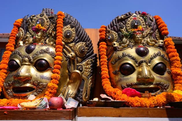 June 18, 2026, Kathmandu, Bagmati, Nepal: The sacred 16th-century Bhairava masks are pictured in a procession as they depart the National Museum of Nepal in Chhauni, Kathmandu, on June 18, 2026, en route to their original shrine in Dolakha after more than three decades abroad. The revered masks were stolen in March 1994 and later trafficked internationally before entering museum circulation in the United States. Following provenance research and legal coordination between Nepali authorities and the Manhattan District AttorneyÃ¢â‚¬â ¢s Office, the masks were formally returned and repatriated to Nepal in December 2023. Their return marks a significant milestone in ongoing efforts to restore stolen cultural heritage to its place of origin and - ZUMAs330 20260618_zsp_s330_008 Copyright: xSafalxPrakashxShresthax