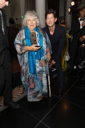 June 17, 2026, London, United Kingdom: Miriam Margolyes and Lee Knight seen posing with the Raindance Icon Award at the Raindance Film Festival Opening Gala held at the Waldorf Hilton, Aldwych. London United Kingdom - ZUMAs197 20260617_aaa_s197_410 Copyright: xPhilxLewisx