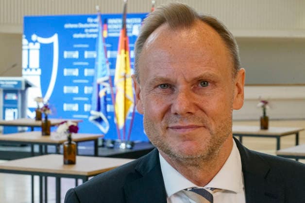 CNTV INNENMUNISTER- IMK-Vorsitzenden, Hamburgs Innen Senator Andy Grote auf der 225.Sitzung der Staendigen Konferenz der Innenminister und Senatoren der Laender am 17. Juni 2026 im Congress Center Hamburg Hamburg Deutschland *** CNTV