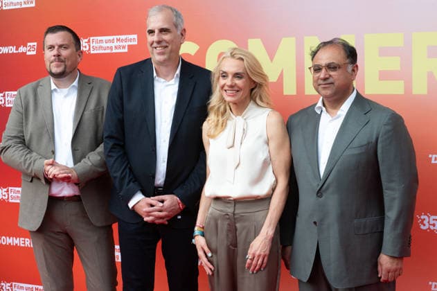 Stephan SCHMITTER, CEO RTL Deutschland, Inga LESCHEK, Geschaefftsfuehrerin RTL Deutschland und Chief Content Officer, Portraet, Porträt, Portrait, Angeschnittenes Einzelbild, Einzelmotiv, Roter Teppich, Red Carpet Show, Ankunft, arrival, Sommerfest der Film und Medienstiftung NRW in Koeln, 17.06.2026. *** Stephan SCHMITTER, CEO of RTL Deutschland; Inga LESCHEK, Managing Director of RTL Deutschland and Chief Content Officer; portrait, cropped single image, single shot, red carpet, Red Carpet Show, Arrival, Summer Party of the Film and Media Foundation NRW in Cologne, June 17, 2026,detected_source_language