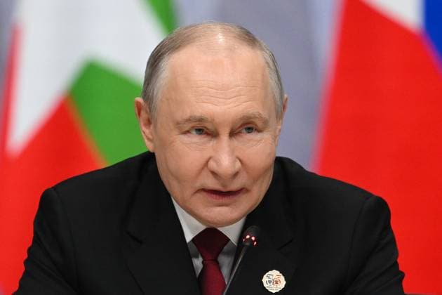 Russia ASEAN Summit 9191089 18.06.2026 Russian President Vladimir Putin attends a plenary session of the Russia-ASEAN Summit in Kazan, Republic of Tatarstan, Russia. Kristina Solovyova Sputnik Kazan Republic of Tatarstan Russia  Copyright: xKristinaxSolovyovax