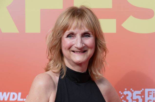 Petra NADOLNY, Schauspielerin, Portraet, Porträt, Portrait, Angeschnittenes Einzelbild, Einzelmotiv, Roter Teppich, Red Carpet Show, Ankunft, arrival, Sommerfest der Film und Medienstiftung NRW in Koeln, 17.06.2026. *** Petra NADOLNY, actress, portrait, close-up, single image, single subject, red carpet, red carpet event, arrival, Summer Festival of the Film and Media Foundation NRW in Cologne, June 17, 2026,detected_source_language