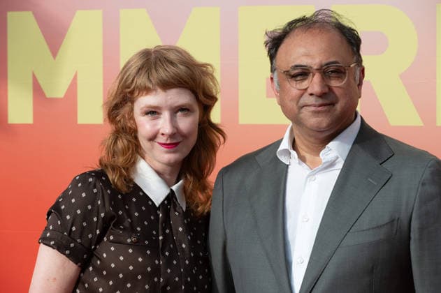 Sarah BAUERETT, Schauspielerin, Walid NAKSCHBANDI, Geschaeftsfuehrer der Film- und Medienstiftung NRW Portraet, Porträt, Portrait, Angeschnittenes Einzelbild, Einzelmotiv, Roter Teppich, Red Carpet Show, Ankunft, arrival, Sommerfest der Film und Medienstiftung NRW in Koeln, 17.06.2026. *** Sarah BAUERETT, actress; Walid NAKSCHBANDI, Managing Director of the Film and Media Foundation NRW; portrait, single frame, single shot, red carpet, Red Carpet Show, Arrival, Summer Party of the Film and Media Foundation NRW in Cologne, June 17, 2026,detected_source_language