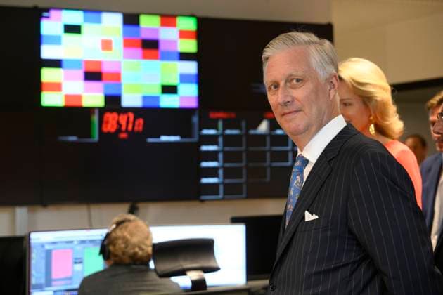 King Philippe And Queen Mathilde Visit Media Square EVERE, BELGIUM - JUNE 18: King Philippe of Belgium and Queen Mathilde of Belgium pictured visiting Media Square, the RTBF s new headquarters in Brussels.on June 18, 2026 in Evere, Belgium, 18 06 2026 Evere Belgium  Copyright: xPhilipxReynaersx