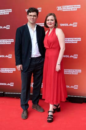 Mark Lorei und Lotte Ruf beim Sommerfest zum 35-jährigen Bestehen der Film- und Medienstiftung NRW im Park CafÃ . Köln, 17.06.2026 *** Mark Lorei and Lotte Ruf at the summer party celebrating the 35th anniversary of the Film and Media Foundation NRW at Park Café in Cologne, June 17, 2026,detected_source_language Foto:xR.xSchmiegeltx xFuturexImagex nrw_sommerfest_6626