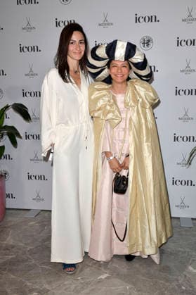 Constance Breton und Maryam Keyhani beim ICON Summer Dinner in der Manon Brasserie Nouvelle im Hotel Roomers. Berlin, 17.06.2026 *** Constance Breton and Maryam Keyhani at the ICON Summer Dinner at Manon Brasserie Nouvelle in the Roomers Berlin Hotel, June 17, 2026,detected_source_language Foto:xM.xBehrensx xFuturexImagex icon_6132
