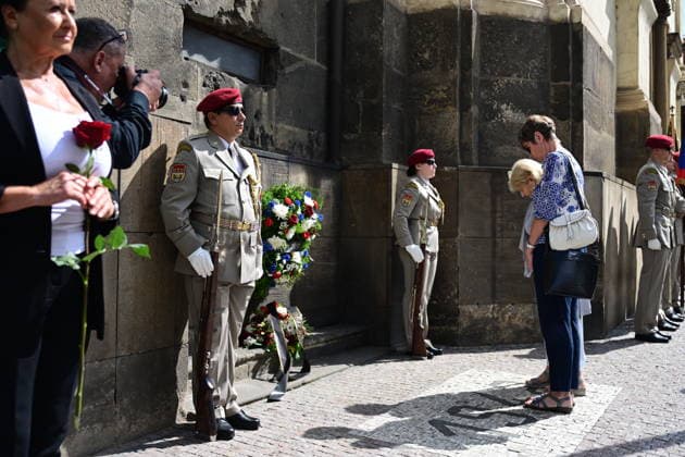 Honouring of Czechoslovak paratroopers memory on 84th anniversary of assassination of Nazi Deputy Reichsprotektor Reinhard Heydrich, on June 18, 2026, in Prague, Czech Republic. (CTKxPhoto MichalxKamaryt) CTKPhotoP2026061803658  CTKPhotoP2026061803658