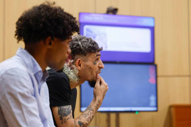 The Prosecutor’s Office is seeking a 13-year prison sentence for rapper El Jincho for an alleged sexual assault following a concert. Singers El Jincho and Osiris El Enemy during a trial at the Provincial Court of Valencia on June 18, 2026, in Valencia, Valencian Community, Spain. The Fourth Chamber of the Provincial Court of Valencia begins trying the rapper known as El Jincho today along with another singer for their involvement in the sexual assault suffered by a young woman after a concert in 2023. The Valencia Prosecutor’s Office is seeking a 13-year prison sentence for the rapper. JUNE 18, 2026, Valencia, Valencian Community, Spain,detected_source_language  Copyright: xRoberxSolsonax 7605548