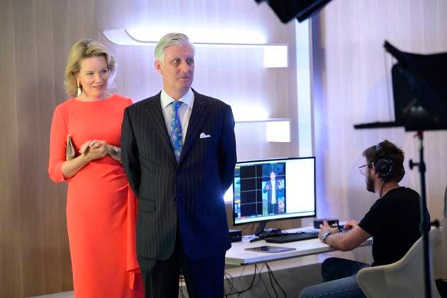 Entertainment Bilder des Tages King Philippe And Queen Mathilde Visit Media Square EVERE, BELGIUM - JUNE 18: King Philippe of Belgium and Queen Mathilde of Belgium pictured visiting Media Square, the RTBF s new headquarters in Brussels.on June 18, 2026 in Evere, Belgium, 18 06 2026 Evere Belgium  Copyright: xPhilipxReynaersx