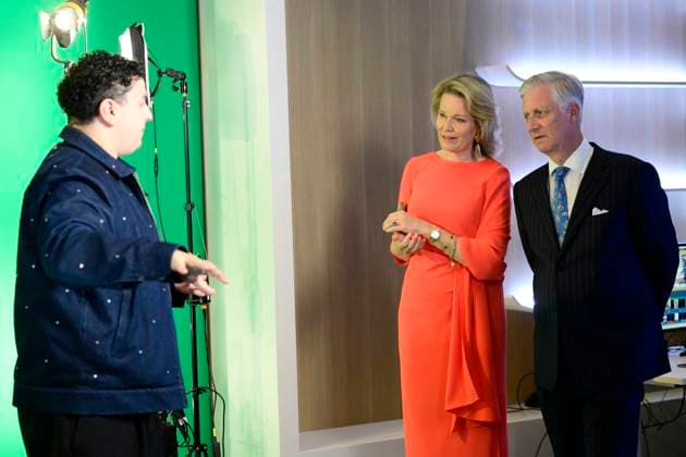 King Philippe And Queen Mathilde Visit Media Square EVERE, BELGIUM - JUNE 18: King Philippe of Belgium and Queen Mathilde of Belgium pictured visiting Media Square, the RTBF s new headquarters in Brussels.on June 18, 2026 in Evere, Belgium, 18 06 2026 Evere Belgium  Copyright: xPhilipxReynaersx
