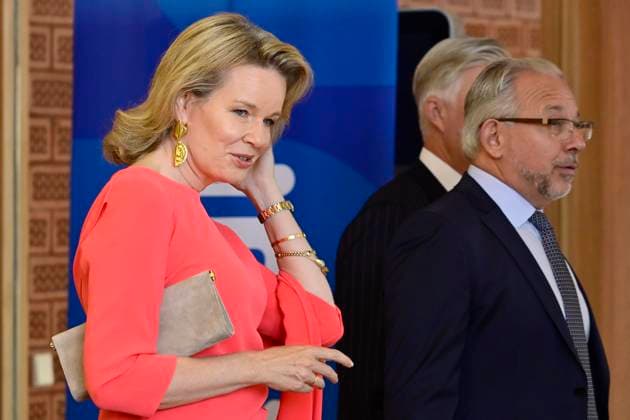 King Philippe And Queen Mathilde Visit Media Square EVERE, BELGIUM - JUNE 18: King Philippe of Belgium and Queen Mathilde of Belgium pictured with Jean-Paul Philippot, CEO RTBF visiting Media Square, the RTBF s new headquarters in Brussels.on June 18, 2026 in Evere, Belgium, 18 06 2026 Evere Belgium  Copyright: xPhilipxReynaersx