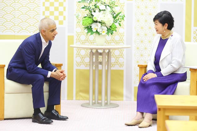 Mayor of London Visits Japan, Holds Talks with Tokyo Governor Koike -JPN- June 18, 2026. Sadiq Khan, Mayor of London(London Mayor), and Tokyo Governor Yuriko Koike held talks to strengthen friendly cooperation between the two cities. Tokyo Japan Copyright: xKazukixOISHIx