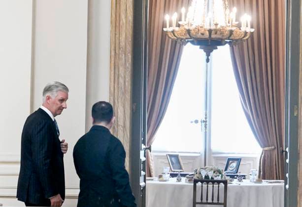 The King Receives Zelensky BRUSSELS, BELGIUM - JUNE 18 : King Philippe receives Volodymyr Zelensky, President of Ukraine, for lunch at the Royal Palace in Brussels..on June 18, 2026 in Brussels, Belgium, 18 06 2026 Brussels Belgium  Copyright: xBertxVanxDenxBrouckex
