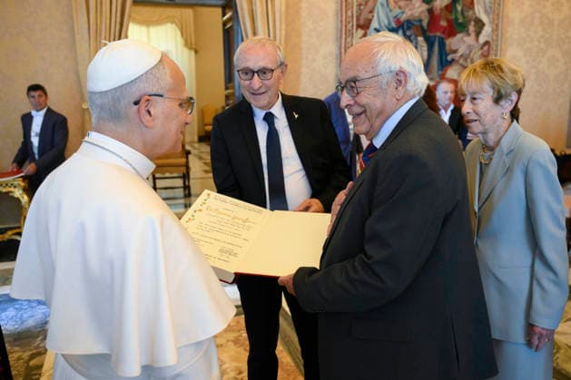 ITALY- REL VATICAN -POPE LEO XVI RECEIVES THE DELEGATION FROM THE HEBREW UNIVERSITY OF JERUSALEM AT THE VATICAN June 18, 2026 Pope Leo XIV receives the delegation from the Hebrew University of Jerusalem AT THE VATICAN June 18, 2026 ITALY REL -June 18, 2026 Pope Leo XIV receives the delegation from the Hebrew University of Jerusalem at the Vatican EDITORIAL USE ONLY - NO BOOKS Copyright: xVATICANxMEDIAx xCatholicxPressxPhotox