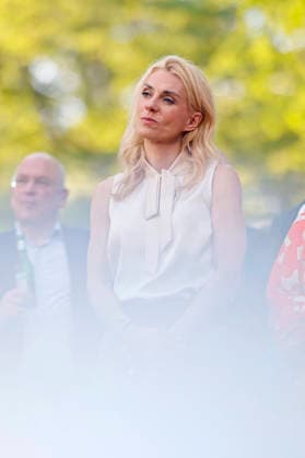 RTL-Programmchefin Inga Leschek beim Sommerfest zum 35-jährigen Bestehen der Film- und Medienstiftung NRW sowie dem 25-jährigen Jubiläum des Medienmagazins DWDL im Park Cafe im Rheinpark. Köln, 17.06.2026 NRW Deutschland *** RTL Programming Director Inga Leschek at the summer celebration marking the 35th anniversary of the Film and Media Foundation NRW and the 25th anniversary of the media magazine DWDL at the Park Cafe in Cologne’s Rheinpark, June 17, 2026, NRW, Germany,detected_source_language Copyright: xChristophxHardtx