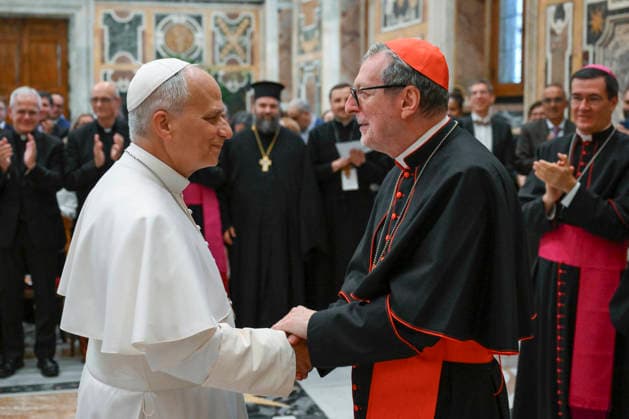 ITALY- REL VATICAN -POPE LEO XVI RECEIVES THE PARTICIPANTS IN THE MEETING OF THE WORKS FOR AID TO THE EASTERN CHURCHES AT THE VATICAN June 18, 2026 ITALY REL June 18, 2026 Pope Leo XIV receives the participants in the meeting of the Works for Aid to the Eastern Churches at the Vatican EDITORIAL USE ONLY - NO BOOKS Copyright: xVATICANxMEDIAx xCatholicxPressxPhotox