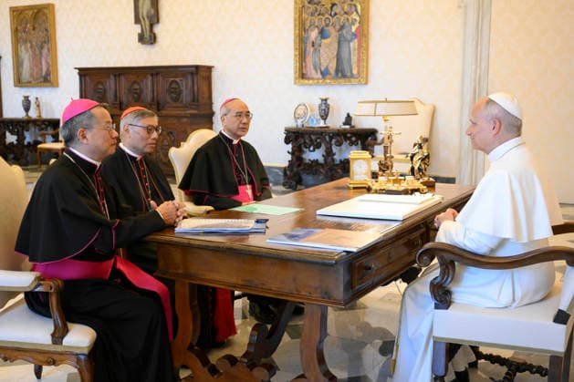 ITALY- REL VATICAN -POPE LEO XVI RECEIVES THE BISHOPS OF HONG KONG AND MACAO AT THE VATICAN June 18, 2026 ITALY REL June 18, 2026 Pope Leo XIV receives the bishops of Hong Kong and Macao at the Vatican EDITORIAL USE ONLY - NO BOOKS Copyright: xVATICANxMEDIAx xCatholicxPressxPhotox