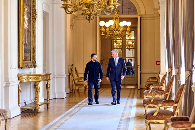 King Philippe Hosts Volodymyr Zelensky - Brussels King Philippe of Belgium hosts Ukrainian President Volodymyr Zelensky for dinner at the Royal Palace in Brussels, Belgium on June 18, 2026. Photo by Olivier Polet ABACAPRESS.COM Brussels  Copyright: xPoletxOlivier ABACAx