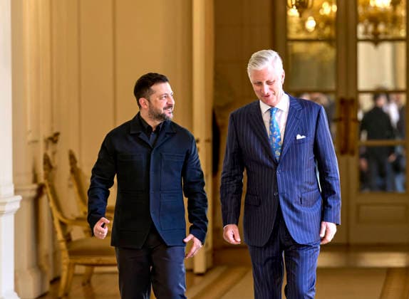 King Philippe Hosts Volodymyr Zelensky - Brussels King Philippe of Belgium hosts Ukrainian President Volodymyr Zelensky for dinner at the Royal Palace in Brussels, Belgium on June 18, 2026. Photo by Olivier Polet ABACAPRESS.COM Brussels  Copyright: xPoletxOlivier ABACAx