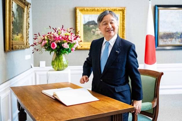 Imperial Couple Visit To Netherlands Emperor Naruhito of Japan visits the States General in The Hague, Netherlands on June 18, 2026, during a state visit accompanied by Empress Masako, meeting with President of the Senate Mei Li Vos and Speaker of the House Thom van Campen, marking 426 years of bilateral relations between Japan and the Netherlands. Photo by Patrick van Emst NL Beeld Bruno Press ABACAPRESS.COM Netherlands  Copyright: xBrunoxPress ABACAx