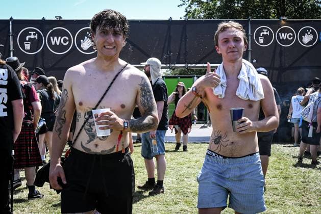 Festival visitors pictured at the first day of the Graspop Metal Meeting festival 2026, in Dessel, on Thursday 18 June 2026. The festival takes pace from 18 till 21 June.  JILLxDELSAUX 178059737