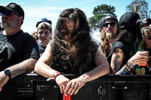 Festival visitors pictured at the first day of the Graspop Metal Meeting festival 2026, in Dessel, on Thursday 18 June 2026. The festival takes pace from 18 till 21 June.  JILLxDELSAUX 178059996