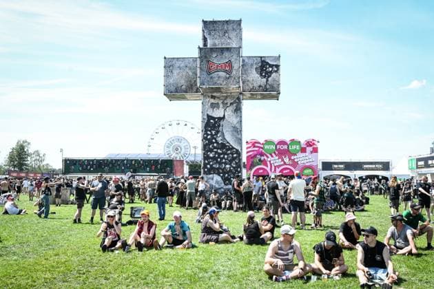 Festival visitors pictured at the first day of the Graspop Metal Meeting festival 2026, in Dessel, on Thursday 18 June 2026. The festival takes pace from 18 till 21 June.  JILLxDELSAUX 178061334