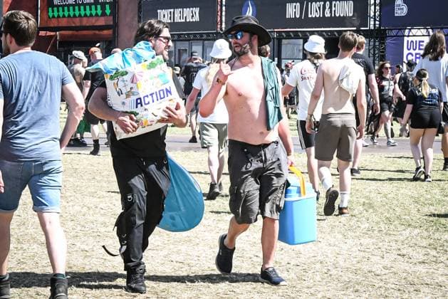 Festival visitors pictured at the first day of the Graspop Metal Meeting festival 2026, in Dessel, on Thursday 18 June 2026. The festival takes pace from 18 till 21 June.  JILLxDELSAUX 178071603