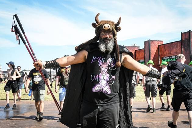 Entertainment Bilder des Tages Festival visitors pictured at the first day of the Graspop Metal Meeting festival 2026, in Dessel, on Thursday 18 June 2026. The festival takes pace from 18 till 21 June.  JILLxDELSAUX 178071640