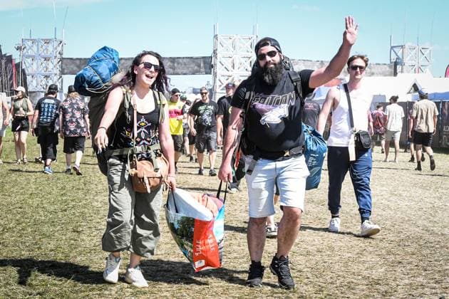 Festival visitors pictured at the first day of the Graspop Metal Meeting festival 2026, in Dessel, on Thursday 18 June 2026. The festival takes pace from 18 till 21 June.  JILLxDELSAUX 178071750
