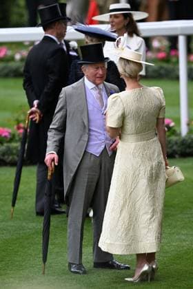 Royal Ascot 2026 BERKSHIRE, UNITED KINGDOM - JUNE 18: King Charles III and Queen Camilla (not seen) attend the third day of the traditional Royal Ascot horse racing event, which has been held since 1711, in Berkshire, United Kingdom on June 18, 2026. Rasid Necati Aslim Anadolu Berkshire United Kingdom. Editorial use only. Please get in touch for any other usage.  Copyright: x2026xAnadoluxRasidxNecatixAslimx