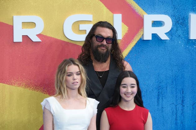 Supergirl UK Sneak Peek Fan Event, Cineworld Leicester Square, London, UK, 18 June 2026. Milly Alcock, Jason Momoa and Eve Ridley at Supergirl UK Sneak Peek Fan Event, Cineworld Leicester Square, London, UK, 18 June 2026., Credit:Julie Edwards Avalon United Kingdom, London  Copyright: xJuliexEdwardsx xAvalonx 1111070197