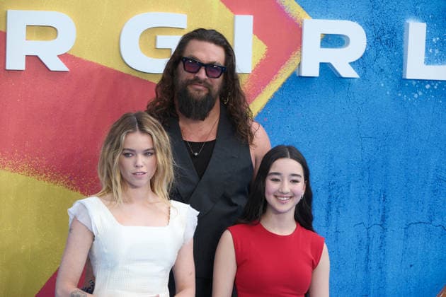 Supergirl UK Sneak Peek Fan Event, Cineworld Leicester Square, London, UK, 18 June 2026. Milly Alcock, Jason Momoa and Eve Ridley at Supergirl UK Sneak Peek Fan Event, Cineworld Leicester Square, London, UK, 18 June 2026., Credit:Julie Edwards Avalon United Kingdom, London  Copyright: xJuliexEdwardsx xAvalonx 1111070220