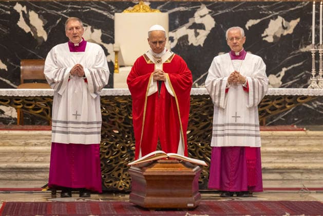 ITALY - POPE LEO XIV ATTENDS THE FUNERAL OF ITALIAN CARDINAL CAMILLO RUINI AT ST PETER S BASILICA IN THE VATICAN - 2026 6 18 Italy, Rome, Vatican, 2026 06 18 .Pope Leo XIV attends the funeral of Italian cardinal Camillo Ruini at St Peter s basilica in The Vatican EDITORIAL USE ONLY - NO BOOKS Copyright: xCLAUDIOxASQUINIx