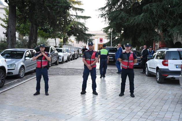 Anti-tourism project protests continue for 19th day in Albania TIRANA, ALBANIA - JUNE 18: Protests against a planned tourism project in the Zvernec area of the coastal city of Vlora continue for a 19th consecutive day in Tirana, Albania on June 18, 2026. Demonstrators gathered in Skanderbeg Square under the slogan Albania is not for sale, with a large number of participants joining the rally. Protesters opposed the reported sale of a beach in Zvernec as part of a tourism project allegedly linked to Ivanka Trump and Jared Kushner. Carrying banners, placards, and Albanian flags, demonstrators marched along the Boulevard of the Martyrs of the Nation toward the Prime Minister’s Office. Olsi Shehu Anadolu Tirana Albania. Editorial use only.  Copyright: x2026xAnadoluxOlsixShehux