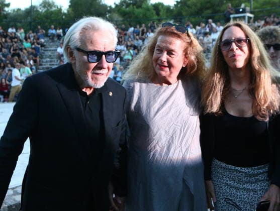June 18, 2026, Athens, Greece: HARVEY KEITEL with Theo Angelopoulos wife(midle) and his wife. American actor Harvey Keitel attends a special screening of Ulysses Gaze in Athens, 32 years after starring in the acclaimed film directed by Theo Angelopoulos. The event marked a reunion with one of the landmark works of European cinema and celebrated the film s enduring legacy. Athens Greece  - ZUMAv62_ 20260618_zaf_v62_007 Copyright: xAristidisxVafeiadakisx