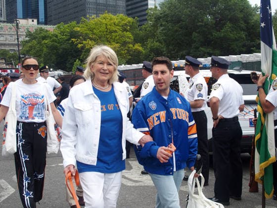 June 18, 2026, Manhattan, New York, USA: New York, New York June 18,.2026..New York Knick s Ticker Taper Parade up the (Broadway) Canyon of Heroes.The team celebrates with family and friends on floats, with fans flooding the streets of Manhattan to get a glimpse of the team and the trophy...Martha Stewart is an American retail businesswoman, writer, and television personality. Manhattan USA  - ZUMAct2_ 20260618_faf_ct2_021 Copyright: xBrucexCotlerx