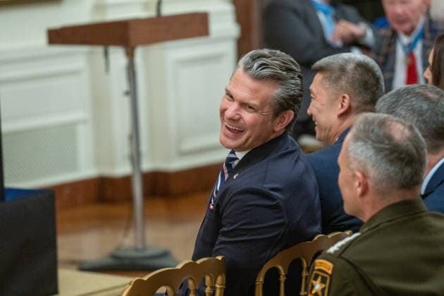 June 16, 2026, Washington, Dc, United States: Secertary of War Pete Hegseth attends a Medal of Honor ceremony at the White House on June 18, 2026. U.S. President Donald Trump presented three Medal of Honors during a ceremony in the East Room of the White House. Washington United States - ZUMAl312 20260616_znp_l312_057 Copyright: xAndrewxLeydenx