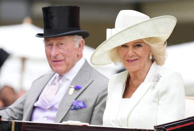 Royal Ascot Day Three King Charles and Queen Camilla attend Day Three of Royal Ascot, at Ascot Racecourse, Ascot, Berkshire, UK, on the 18th June 2026. Picture by James Whatling Ascot Ascot Racecourse Berkshire United Kingdom  WHA-0829