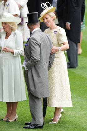 Royal Ascot Day Three King Charles and Zara Tindall attend Day Three of Royal Ascot, at Ascot Racecourse, Ascot, Berkshire, UK, on the 18th June 2026. Picture by James Whatling Ascot Ascot Racecourse Berkshire United Kingdom  WHA-0829