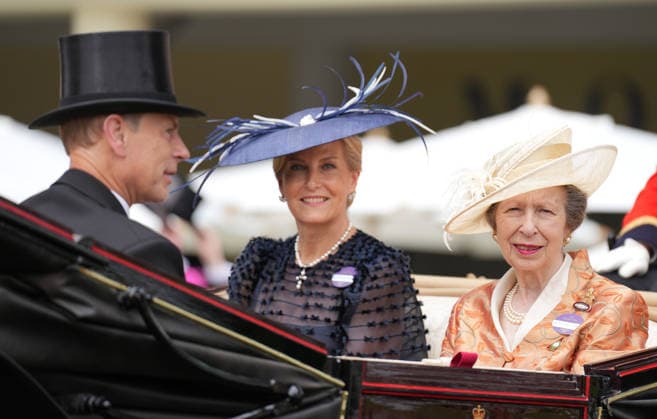 Royal Ascot Day Three Prince Edward, Duke of Edinburgh, Princess Anne and Sophie, Duchess of Edinburgh attend Day Three of Royal Ascot, at Ascot Racecourse, Ascot, Berkshire, UK, on the 18th June 2026. Picture by James Whatling Ascot Ascot Racecourse Berkshire United Kingdom  WHA-0829