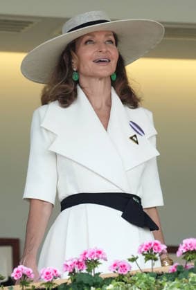 Royal Ascot Day Three Isabelle de la Bruyere attends Day Three of Royal Ascot, at Ascot Racecourse, Ascot, Berkshire, UK, on the 18th June 2026. Picture by James Whatling Ascot Ascot Racecourse Berkshire United Kingdom  WHA-0829