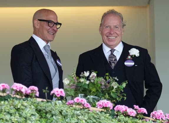 Royal Ascot Day Three Stanley Tucci and David Linley attend Day Three of Royal Ascot, at Ascot Racecourse, Ascot, Berkshire, UK, on the 18th June 2026. Picture by James Whatling Ascot Ascot Racecourse Berkshire United Kingdom  WHA-0829